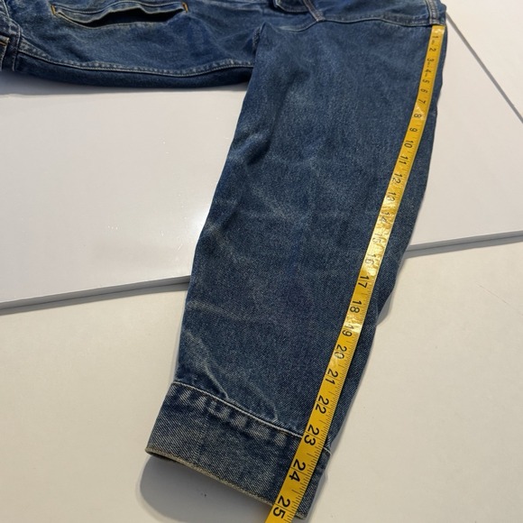 Vintage Masterpiece Apparel Jacket Mens Large Blue Denim Trucker Jean Jacket - Picture 13 of 13